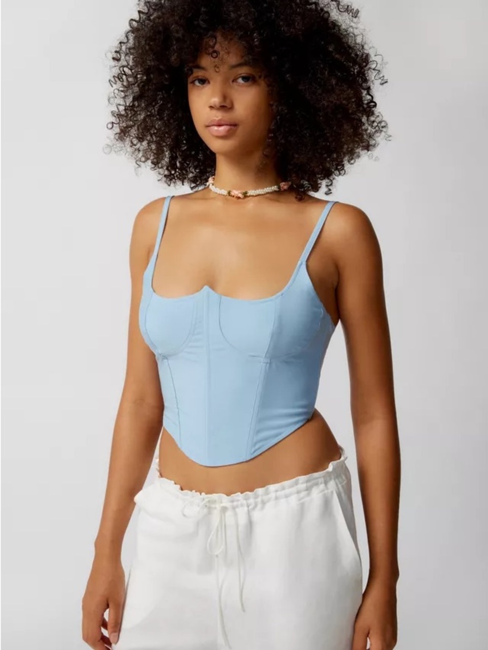 Urban Outfitters Serene Lace up Bustier Cami